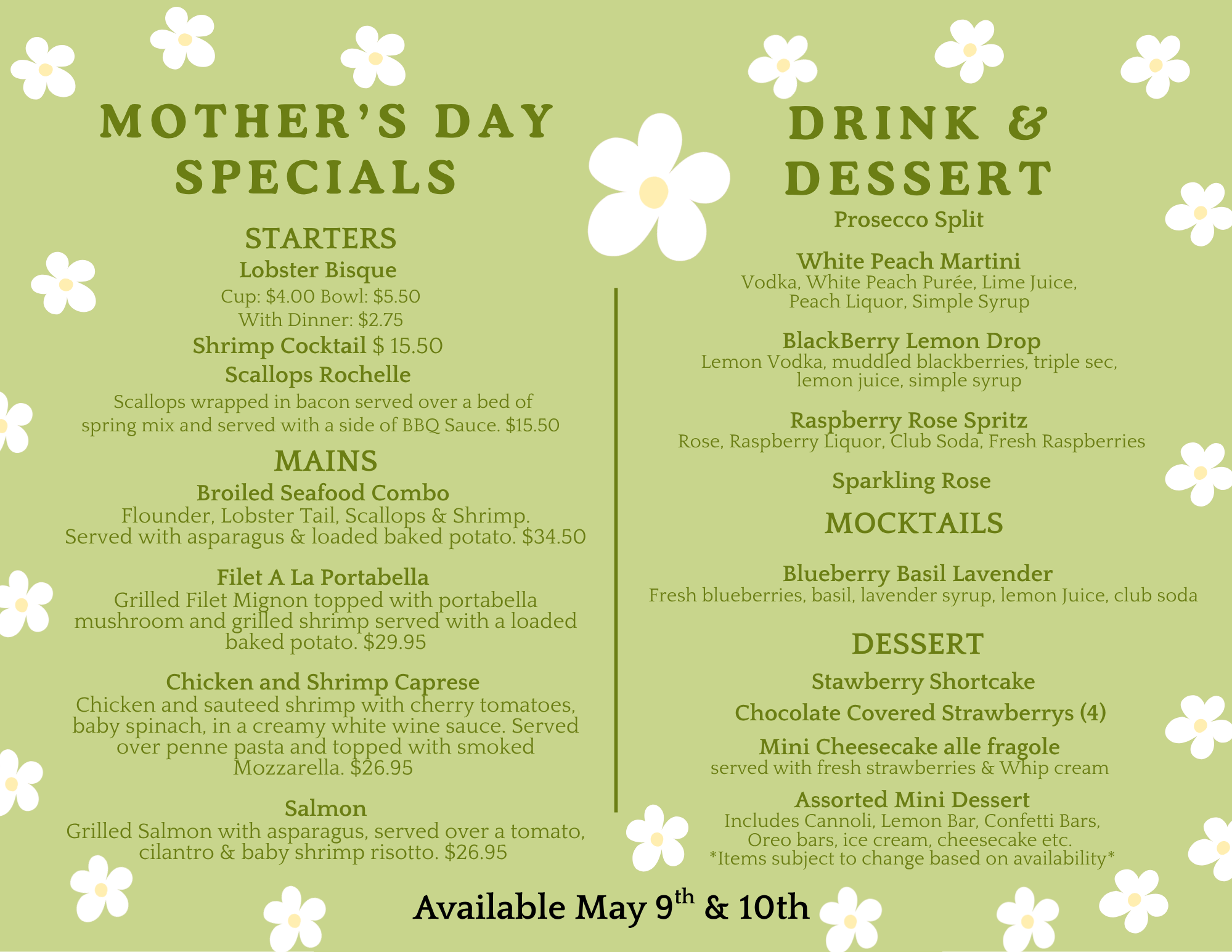 Mother’s Day Breakfast Buffet Warminster PA 2026