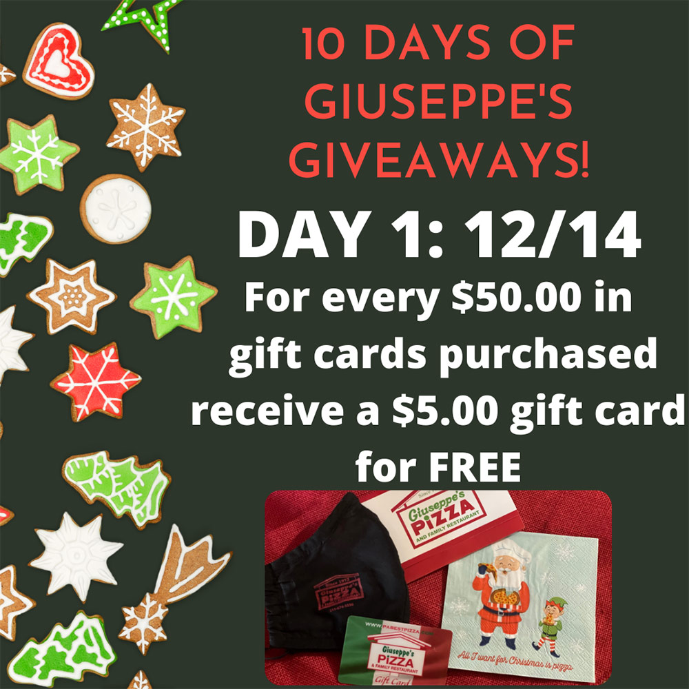 Day One: 10 Days of Giuseppe’s Giveaways! 