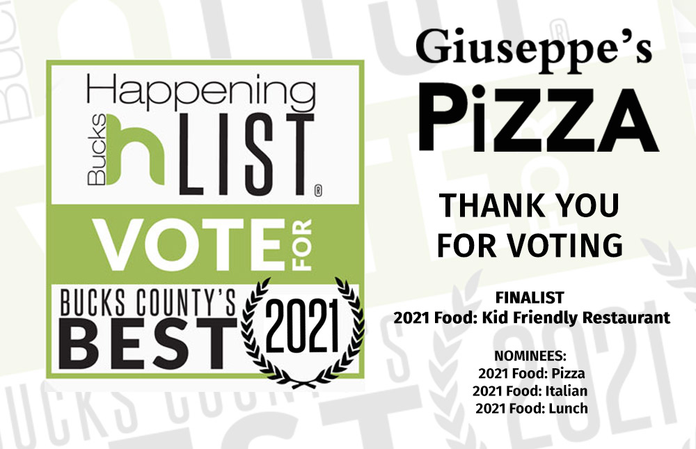Giuseppes Pizza Happening List 2021 - FINALIST