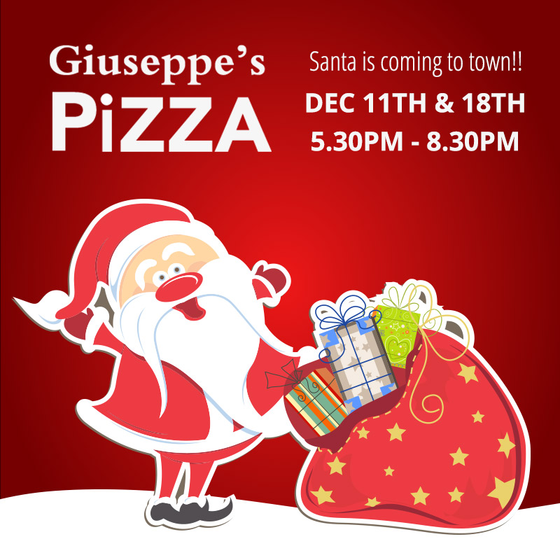 Santa is coming to Giuseppes this December, 2019